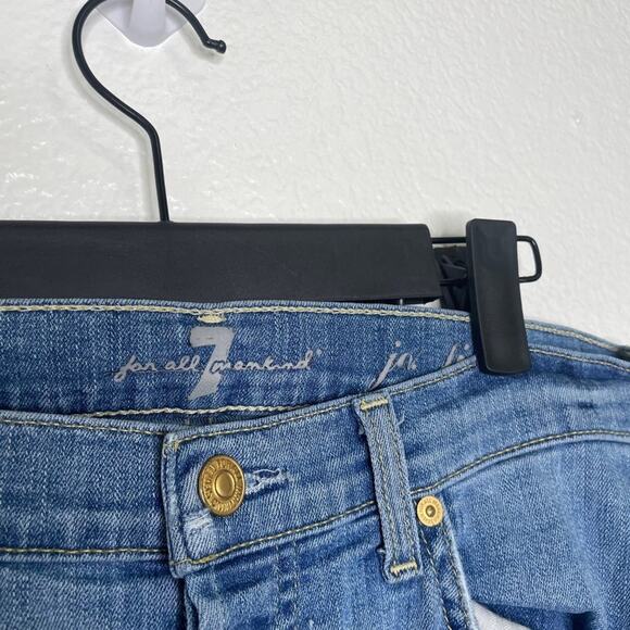 7 for all Mankind Womens Jeans Size 25 Josefina Medium Wash Skinny Leg Jeans - Picture 10 of 16